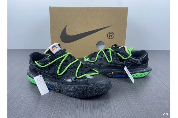 O-W Low Nike Green Blazer x Electro DH7863-001 Black 0910